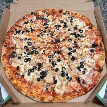 Marco's Pizza - Chicken and black olive XL pizza. - Pizza Near Me - Monroe, Michigan
