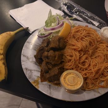 Somali Restaurant- Midnimo - Goat spaghetti plate - Halal Near Me - Salt Lake City, Utah Somali Restaurant- Midnimo - Goat spaghetti plate - Halal Near Me - Salt Lake City, Utah