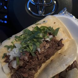 Pumbah's Burgers & Tacos - One of Four stuffed barbacoa tacos $10!! So good