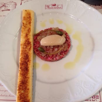 Meat & Eat - Voorgerecht, steak tartaar 9,50. - Bistros Near Me - Antwerp, VAN Meat & Eat - Voorgerecht, steak tartaar 9,50. - Bistros Near Me - Antwerp, VAN