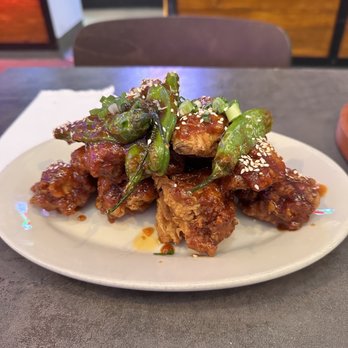 K-Chicken & Beer - Chicken 10 Piece Wings (1 Flavor); it was only ok - Korean Near Me - Monrovia, California