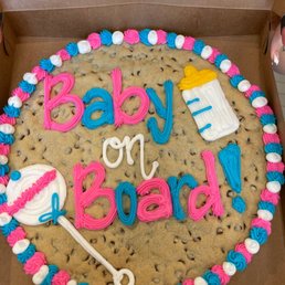 a baby on board cookie