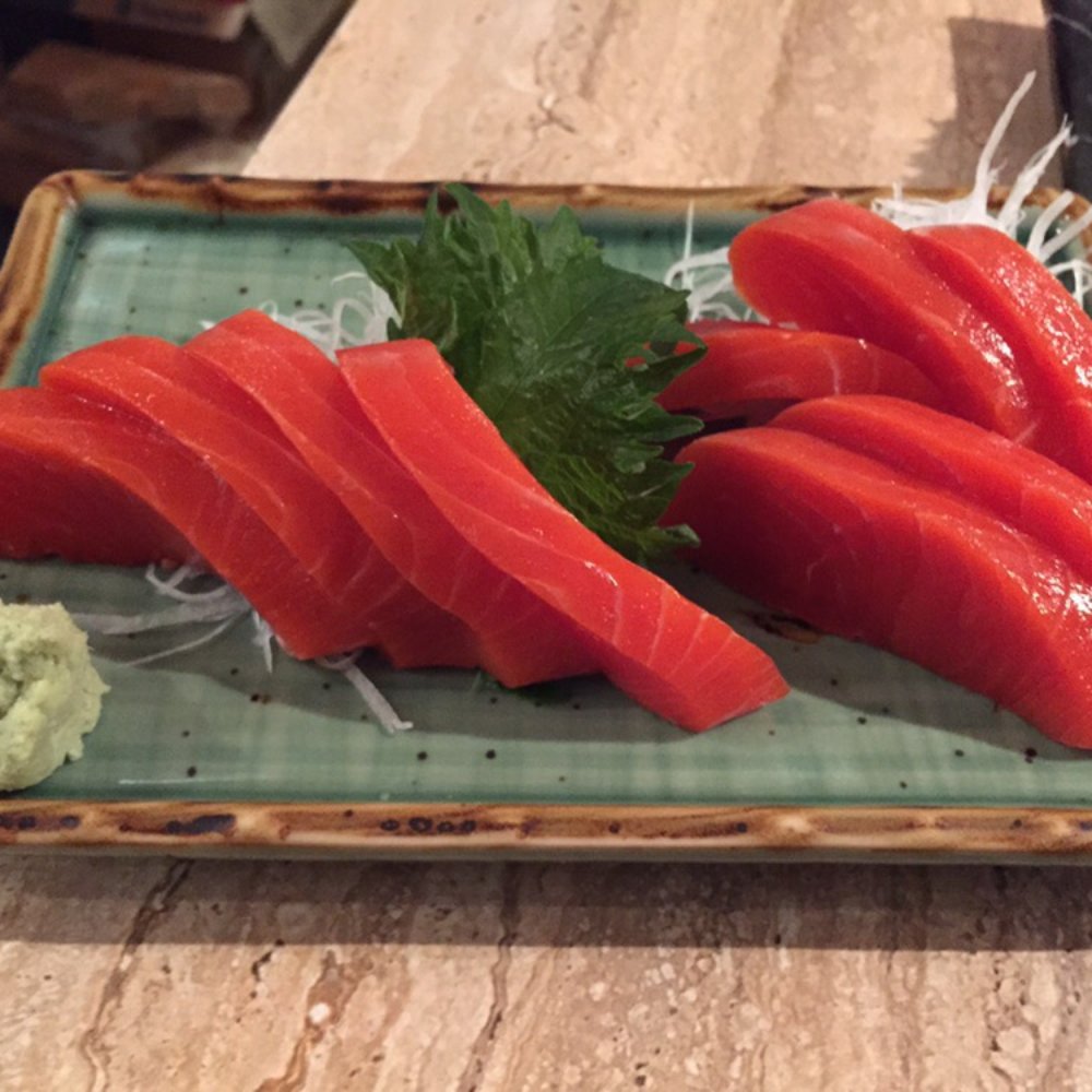Shiro - Real salmon sashimi is this colour - Japanese Near Me - Vancouver, British Columbia Shiro - Real salmon sashimi is this colour - Japanese Near Me - Vancouver, British Columbia