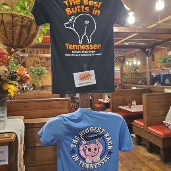 Bennett's Pit Bar-B-Que - Cute shirts that they  sell - Barbeque Near Me - Gatlinburg, Tennessee