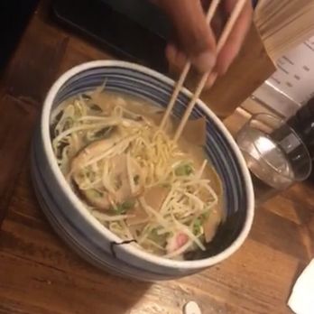 Ramen-Ya Hiro - Hot Miso ramen with extra noodles, sautéed bamboo shoots, and organic bean sprouts! - Soup Near Me - Barcelona, B Ramen-Ya Hiro - Hot Miso ramen with extra noodles, sautéed bamboo shoots, and organic bean sprouts! - Soup Near Me - Barcelona, B