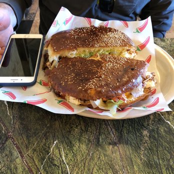 Nachos Mexican Dining - Carnitas torta - enormous!! - Mexican Near Me - Rifle, Colorado