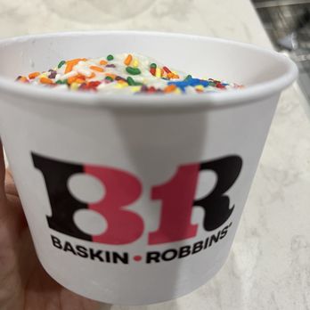 Baskin-Robbins - What I received as a double scoop sundae. No I have not taken a bite yet. - Ice Cream & Frozen Yogurt Near Me - Yorba Linda, California Baskin-Robbins - What I received as a double scoop sundae. No I have not taken a bite yet. - Ice Cream & Frozen Yogurt Near Me - Yorba Linda, California