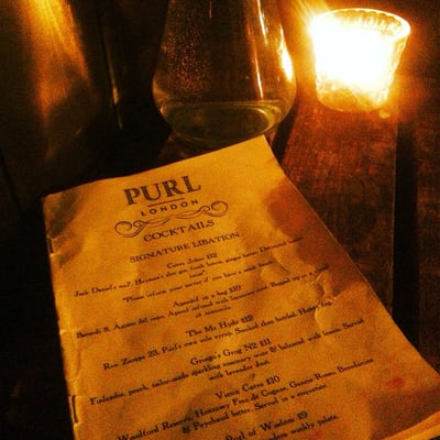 Menu photo 2 Purl London, XGL Menu photo 2 Purl London, XGL