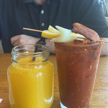 Pine State Biscuits - Reno - Orange juice and Bloody Mary - Breakfast & Brunch Near Me - Reno, Nevada