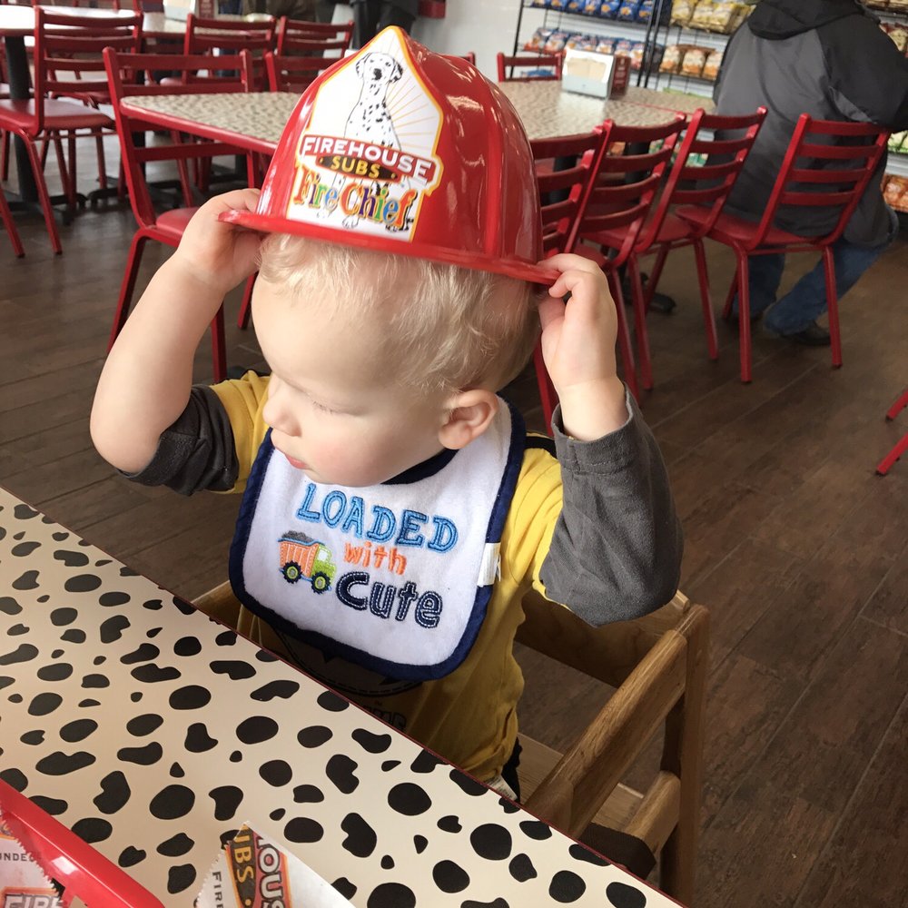 Firehouse Subs - Fire chief hat! - Fast Food Near Me - Fairlawn, Ohio Firehouse Subs - Fire chief hat! - Fast Food Near Me - Fairlawn, Ohio