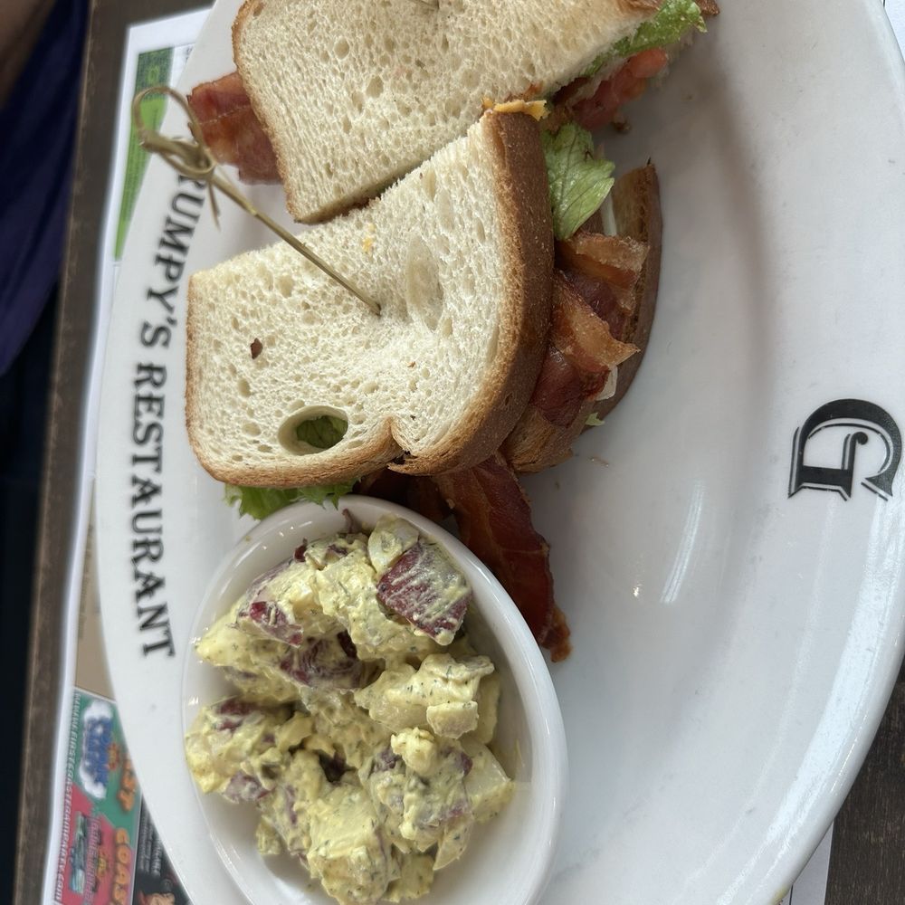 Grumpy's Restaurant - Grumpy's BLT (The Big BLT) and Potato Salad - Breakfast & Brunch Near Me - St. Johns, Florida Grumpy's Restaurant - Grumpy's BLT (The Big BLT) and Potato Salad - Breakfast & Brunch Near Me - St. Johns, Florida