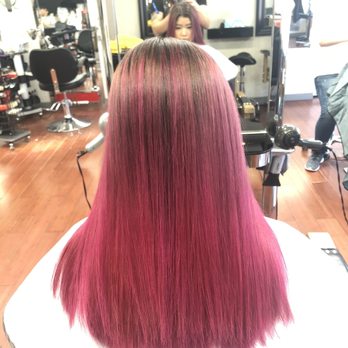 Kpop Star Hair Studio - Dark pink - he doesn't always blow it out with curls (ask if you want him to) - Hair Salons Near Me - New York, New York Kpop Star Hair Studio - Dark pink - he doesn't always blow it out with curls (ask if you want him to) - Hair Salons Near Me - New York, New York