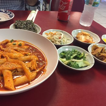 Minji's Cafe - Spicy rice cake with side dishes. - Korean Near Me - Lauderhill, Florida Minji's Cafe - Spicy rice cake with side dishes. - Korean Near Me - Lauderhill, Florida