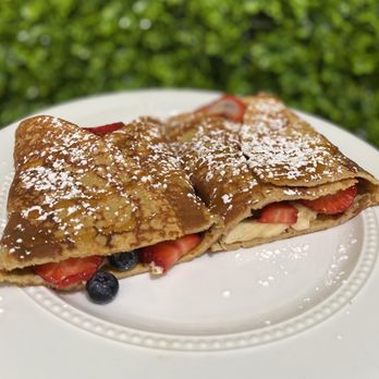 One Nutrition - a crepe with strawberries and blueberries - Juice Bars & Smoothies Near Me - Newark, New Jersey One Nutrition - a crepe with strawberries and blueberries - Juice Bars & Smoothies Near Me - Newark, New Jersey