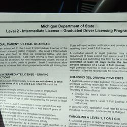 Secretary of State - Paperwork for the parent when a teen gets their driver's license