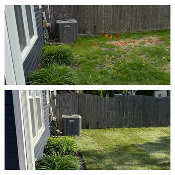 Ozzie's landscaping - Backyard along house - Landscaping Near Me