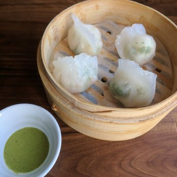 Dumpling Time - Shrimp and cilantro har gow. Not a strong cilantro taste, good dish to mix it up. - Dim Sum Near Me - San Francisco, California Dumpling Time - Shrimp and cilantro har gow. Not a strong cilantro taste, good dish to mix it up. - Dim Sum Near Me - San Francisco, California