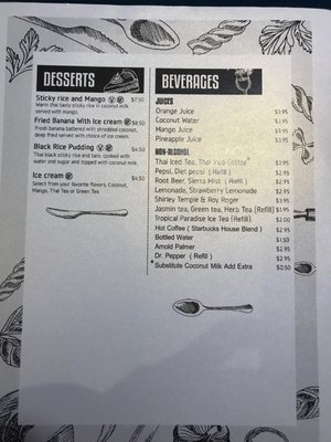 Menu photo 2 Thai House Mount Vernon, WA