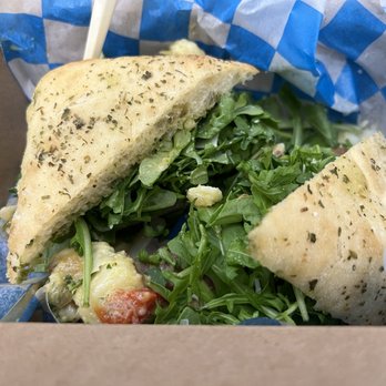 Le Bon Cafe - Arugula, potatoes, tomatoes, bread, prosciutto (I think?). - Coffee & Tea Near Me - Washington, DC, District of Columbia