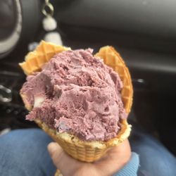 Hayward's Ice Cream of Milford - Partially eaten kiddie purple panther