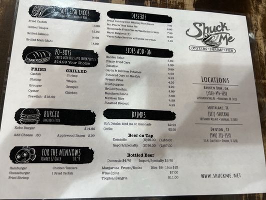 Menu photo 1 Shuck Me Broken Bow, OK Menu photo 1 Shuck Me Broken Bow, OK