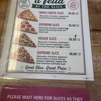 Pizza a'fetta - Menu - Pizza Near Me - Cannon Beach, Oregon