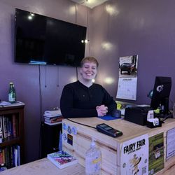 Thistle & Nightshade - Thistle & Nightshade Book Store, Owner's Annie and pictured here, Alyx. I truly enjoyed this warm & inviting Book Store. Julie A