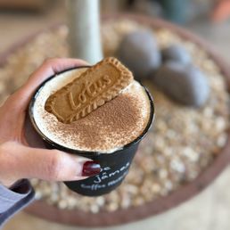 Tiramisu latte with oat milk Tiramisu latte with oat milk