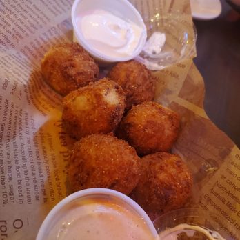 The Stable - Mash Balls - tasty! Just note they are made with LOADED mashed potatoes and so contain bacon. - Seafood Near Me - Eaton, Ohio