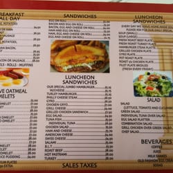 George's Luncheonette - Menu