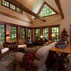 Susan M Rochelle, AIA Architect - Hunterdon County, NJ fome Addition includes family room with dramatic ceiling and plenty of light.  Susan Rochelle, A.I.A.