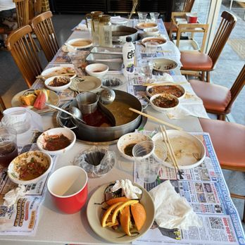 Da Bin Jia - Our table afterwords - Hot Pot Near Me - Monterey Park, California