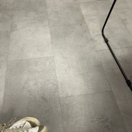 The floor was very sticky The floor was very sticky
