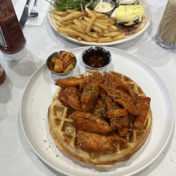 Sisters & Co - Chicken and waffles Mushroom Truffle Benedict Viet Latte - Breakfast & Brunch Near Me - Markham, Ontario Sisters & Co - Chicken and waffles Mushroom Truffle Benedict Viet Latte - Breakfast & Brunch Near Me - Markham, Ontario