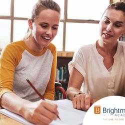 Brightmont Academy - student receiving one-to-one instruction from teacher