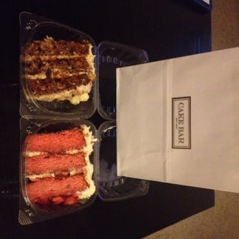 Cake Bar - Carrot & Strawberry. Shop was too full to eat there, so I had to take it to-go. - Patisserie/Cake Shop Near Me - Dallas, Texas