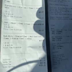 The Artist Tree Dispensary Riverside - This is what I should have paid with my 50 % off .