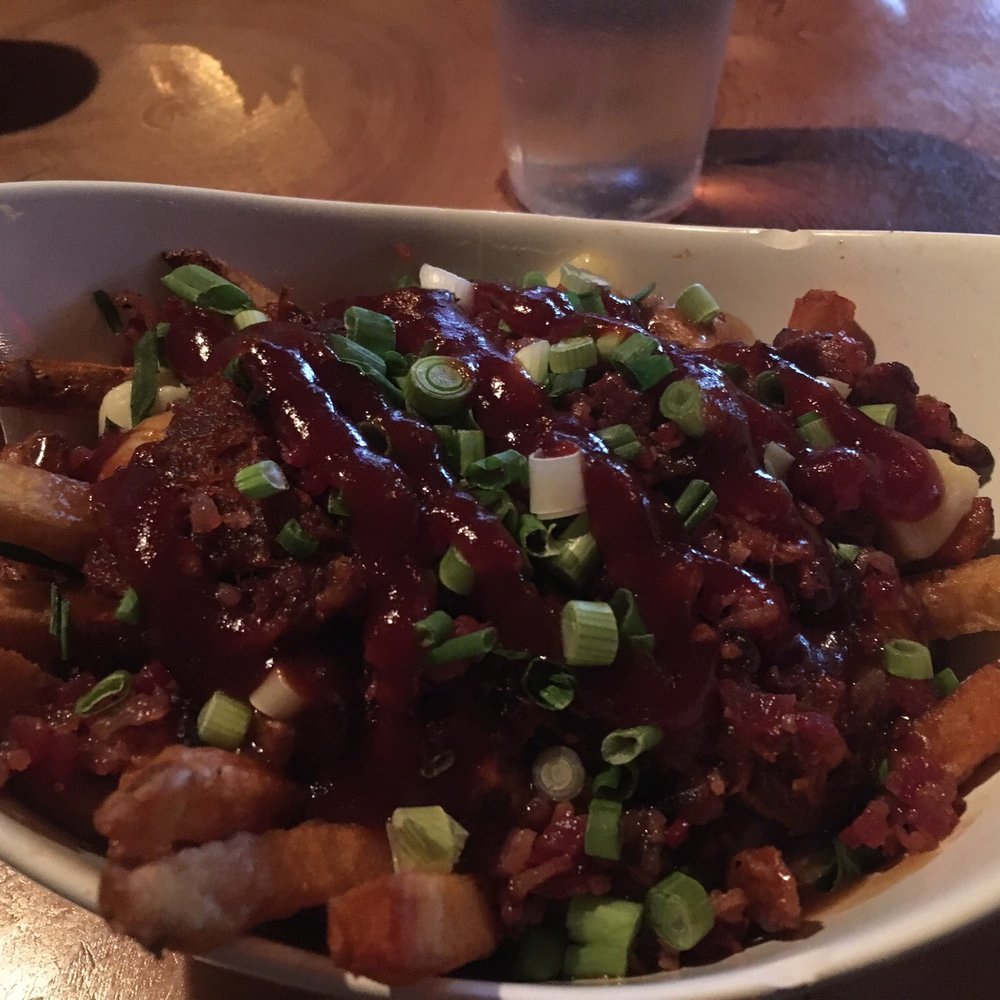 The Wolf's Den - Pulled pork poutine - Burgers Near Me - Golden, British Columbia The Wolf's Den - Pulled pork poutine - Burgers Near Me - Golden, British Columbia