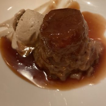 Passionfish - Maple Banana Bread Pudding (after I ate a few bites). - Seafood Near Me - Pacific Grove, California Passionfish - Maple Banana Bread Pudding (after I ate a few bites). - Seafood Near Me - Pacific Grove, California