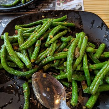 Mama Lu's Dumpling House - Stir fried string beans - Dim Sum Near Me - Tustin, California