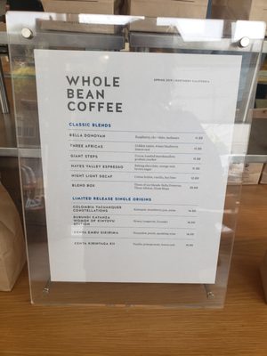 Menu photo 5 Blue Bottle Coffee - Pacific Heights San Francisco, CA Menu photo 5 Blue Bottle Coffee - Pacific Heights San Francisco, CA