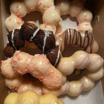 Friendly Donuts - Mochi Donuts- Strawberry Cheesecake, Maple Zebra, White Chocolate Guava, etc. - Donuts Near Me - Orange, California