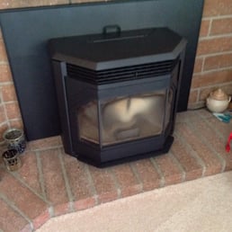 Our family room pellet insert Our family room pellet insert
