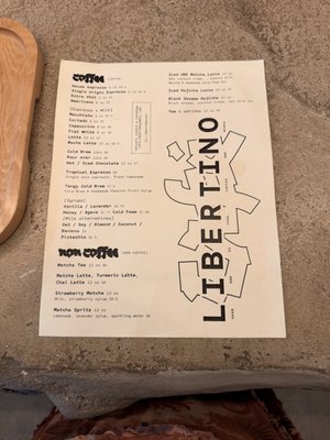 Menu photo 1 Libertino Cafe Miami, FL Menu photo 1 Libertino Cafe Miami, FL