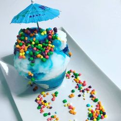 Kayla's Italian Ice - Blue Raz with a nerd alert can have you craving for more.