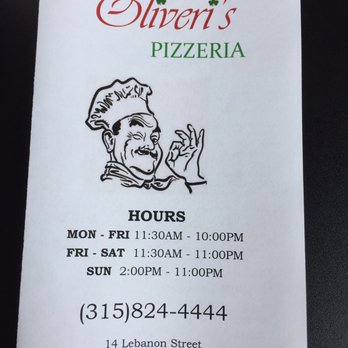 Oliveri's Pizzeria - Menu - Pizza Near Me - Hamilton, New York