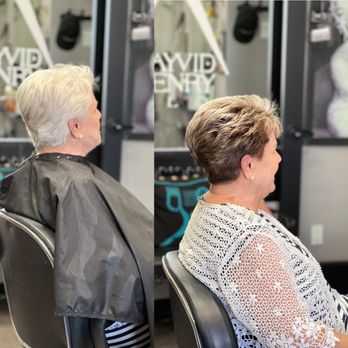 Dayvid Henry Salon - She wanted to add a little color to her gray !! - Hair Salons Near Me - Bakersfield, California Dayvid Henry Salon - She wanted to add a little color to her gray !! - Hair Salons Near Me - Bakersfield, California