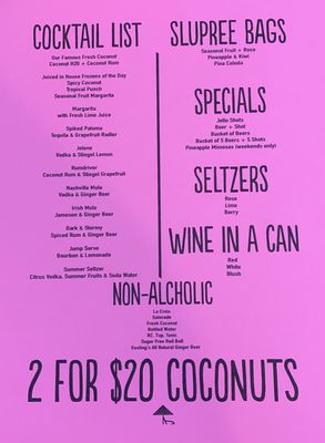 Menu photo 7 Sandbar Nashville Nashville, TN