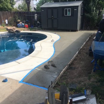 QV Landscaping & Maintenance - We just had the pool done in august and the pool company wanted 4000.00 for the concrete that u see poured and we def didn't pay close to it - Masonry/Concrete Near Me - Elk Grove, California QV Landscaping & Maintenance - We just had the pool done in august and the pool company wanted 4000.00 for the concrete that u see poured and we def didn't pay close to it - Masonry/Concrete Near Me - Elk Grove, California