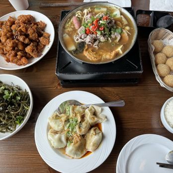 Northern Cafe - Chongqing spicy chicken, Sauerkraut lamb mini hotpot, sesame balls, seaweed salad, peanut and chili sauce wontons. - Chinese Near Me - Irvine, California Northern Cafe - Chongqing spicy chicken, Sauerkraut lamb mini hotpot, sesame balls, seaweed salad, peanut and chili sauce wontons. - Chinese Near Me - Irvine, California